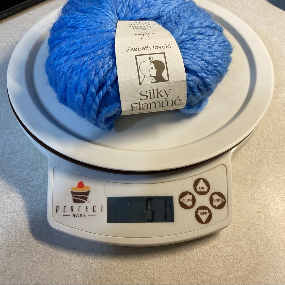 Lot of 2 Elsebeth Lavold blue Silky Flamme wool alpaca silk 50g yarn skeins - Picture 7 of 7